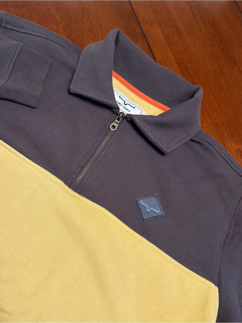 Kimes Ranch Mens Sz XL 1/4 Quarter Zip Colorblock Diamond Head Sweatshirt MCFA24